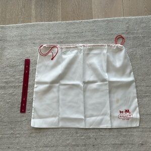Very large coach dust bag. Small stain - most likely washable.